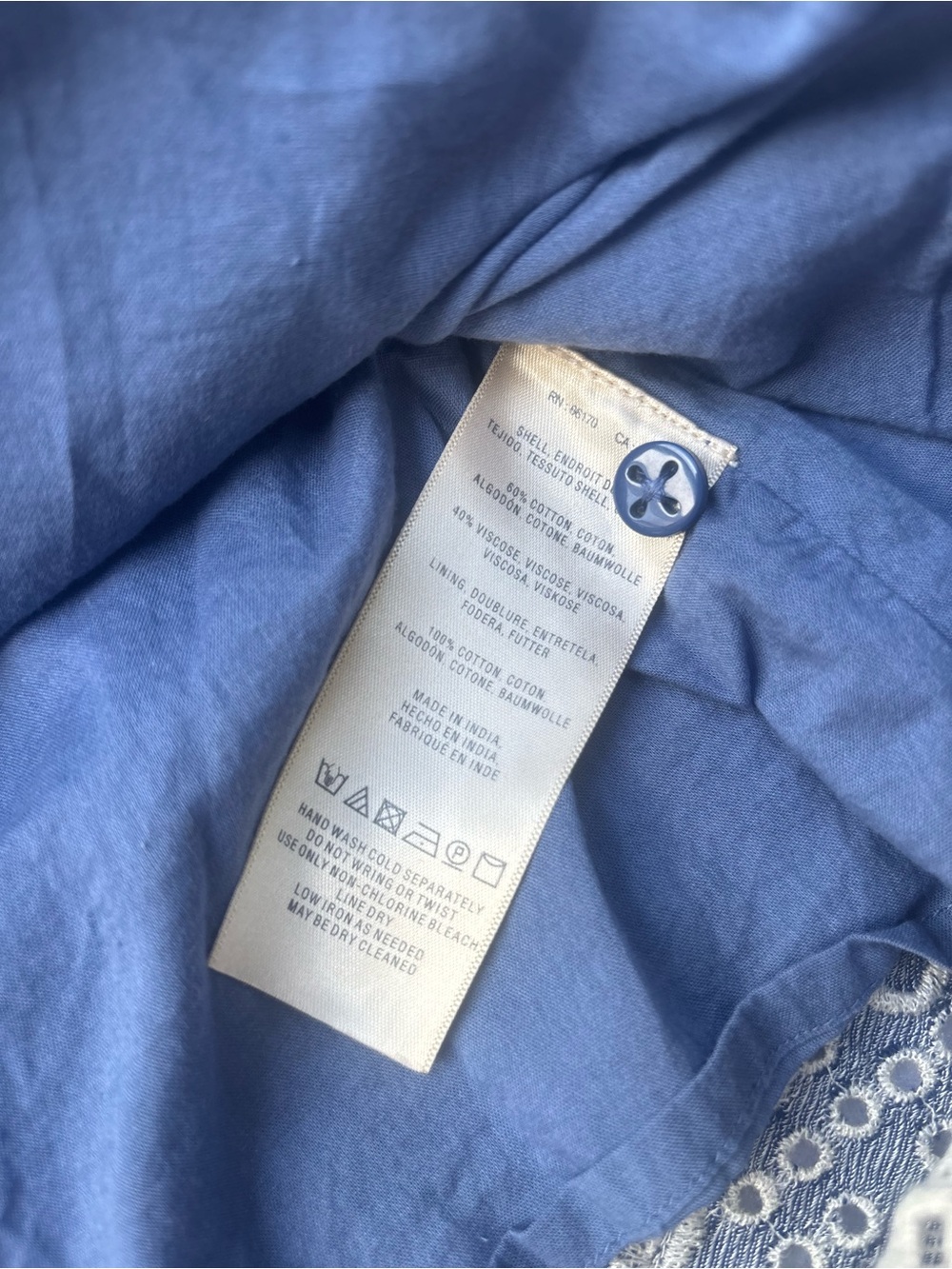 Anthropologie Moulinette Soeurs Lavender-Blue Embroidered Maxi Dress - Picture 10 of 13